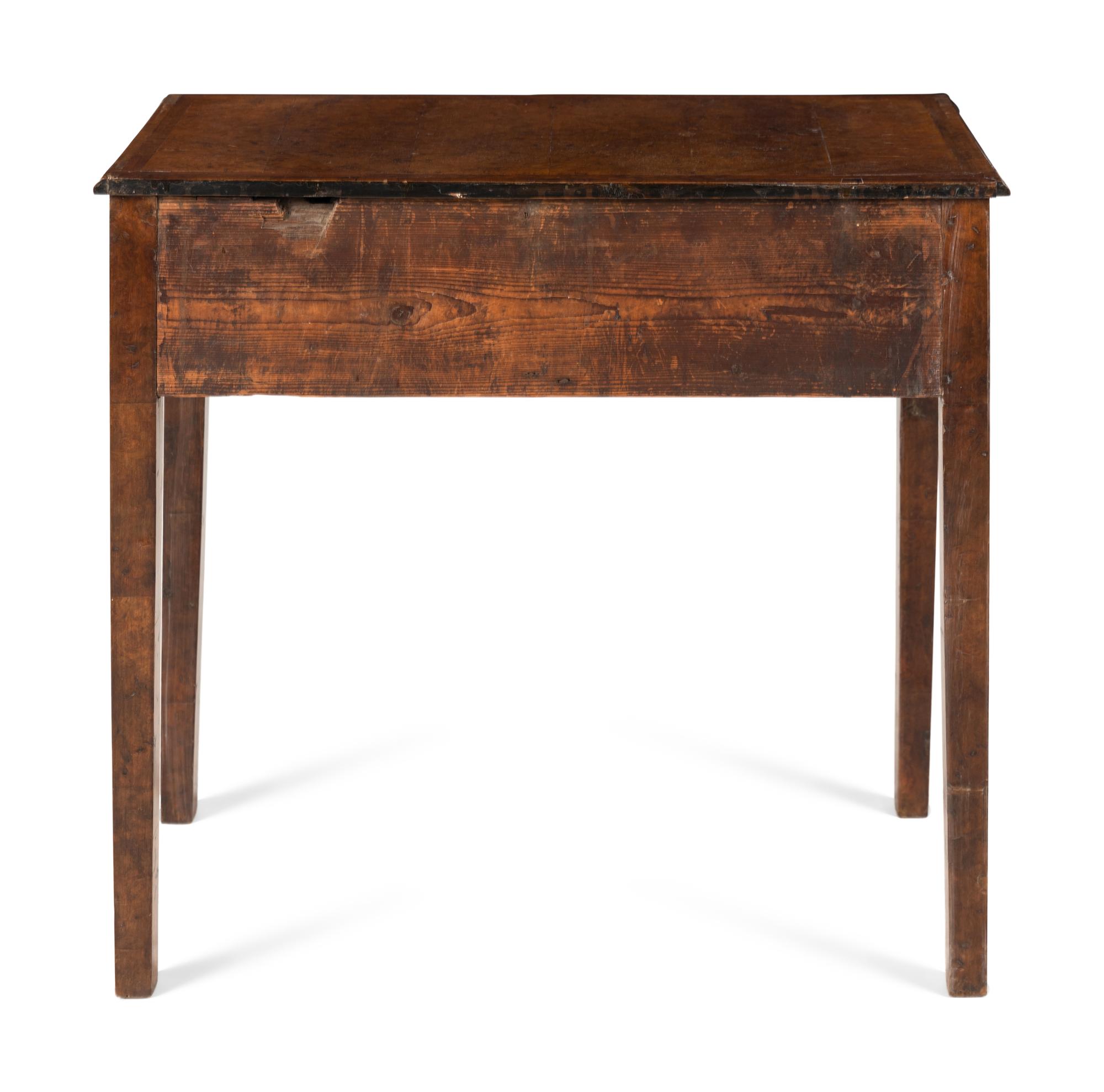 A George II Burl Walnut Side Table