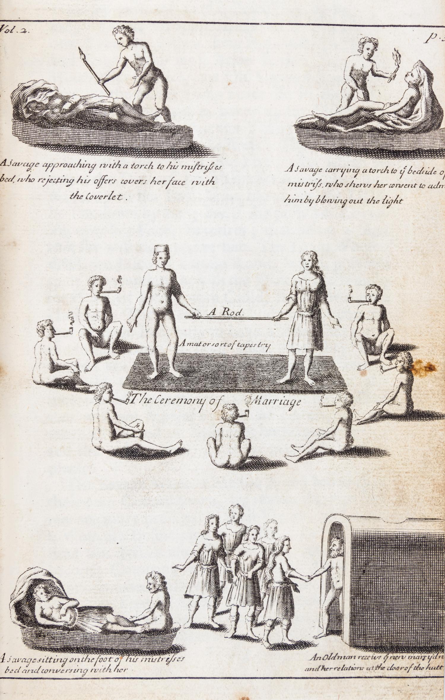 LAHONTAN, LOUIS ARMAND. New Voyages to North America. London, 1703. First English-language edition. 2 vols.