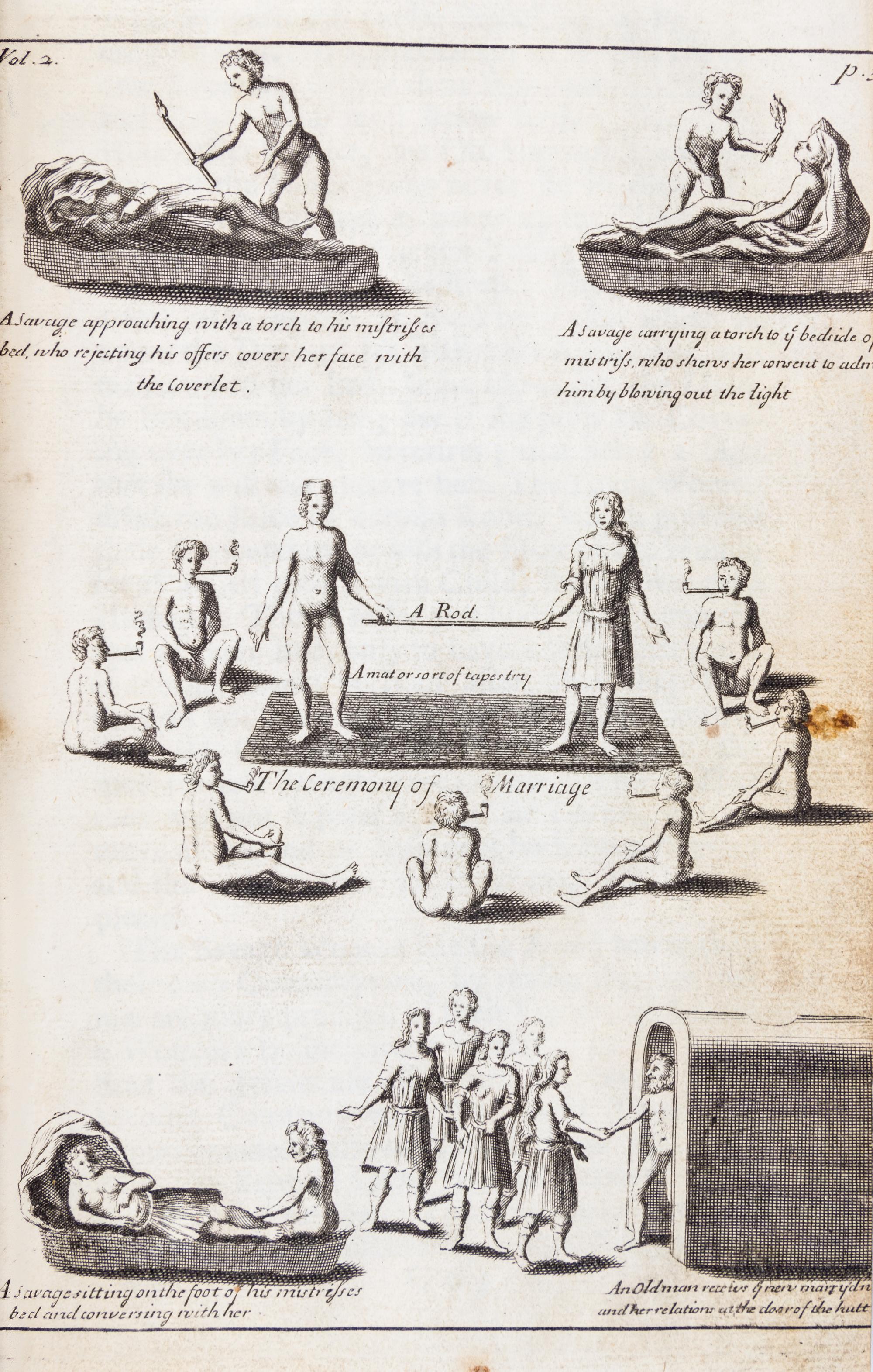 LAHONTAN, LOUIS ARMAND. New Voyages to North America. London, 1703. First English-language edition. 2 vols.