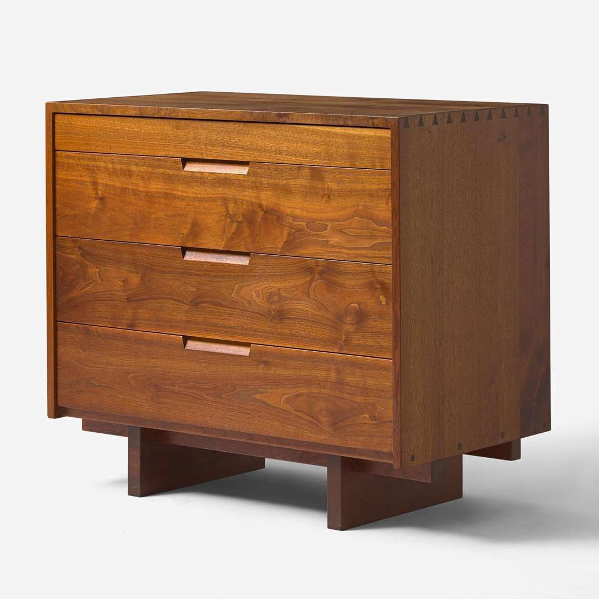 George Nakashima (American, 1905-1990) Single Chest of Drawers, New Hope, Pennsylvania, 1967