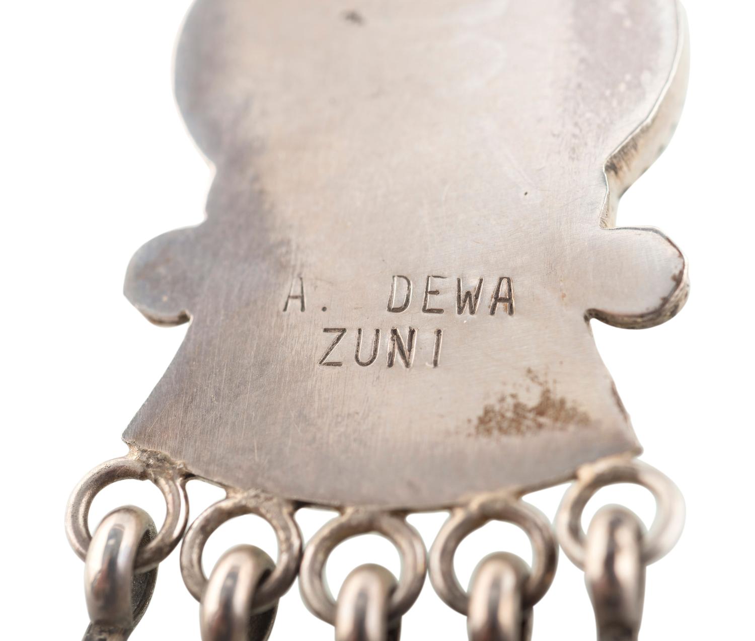 Silver and Mosaic Inlay Katsina Necklace AND Ring