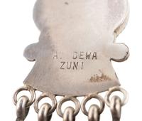 Silver and Mosaic Inlay Katsina Necklace AND Ring