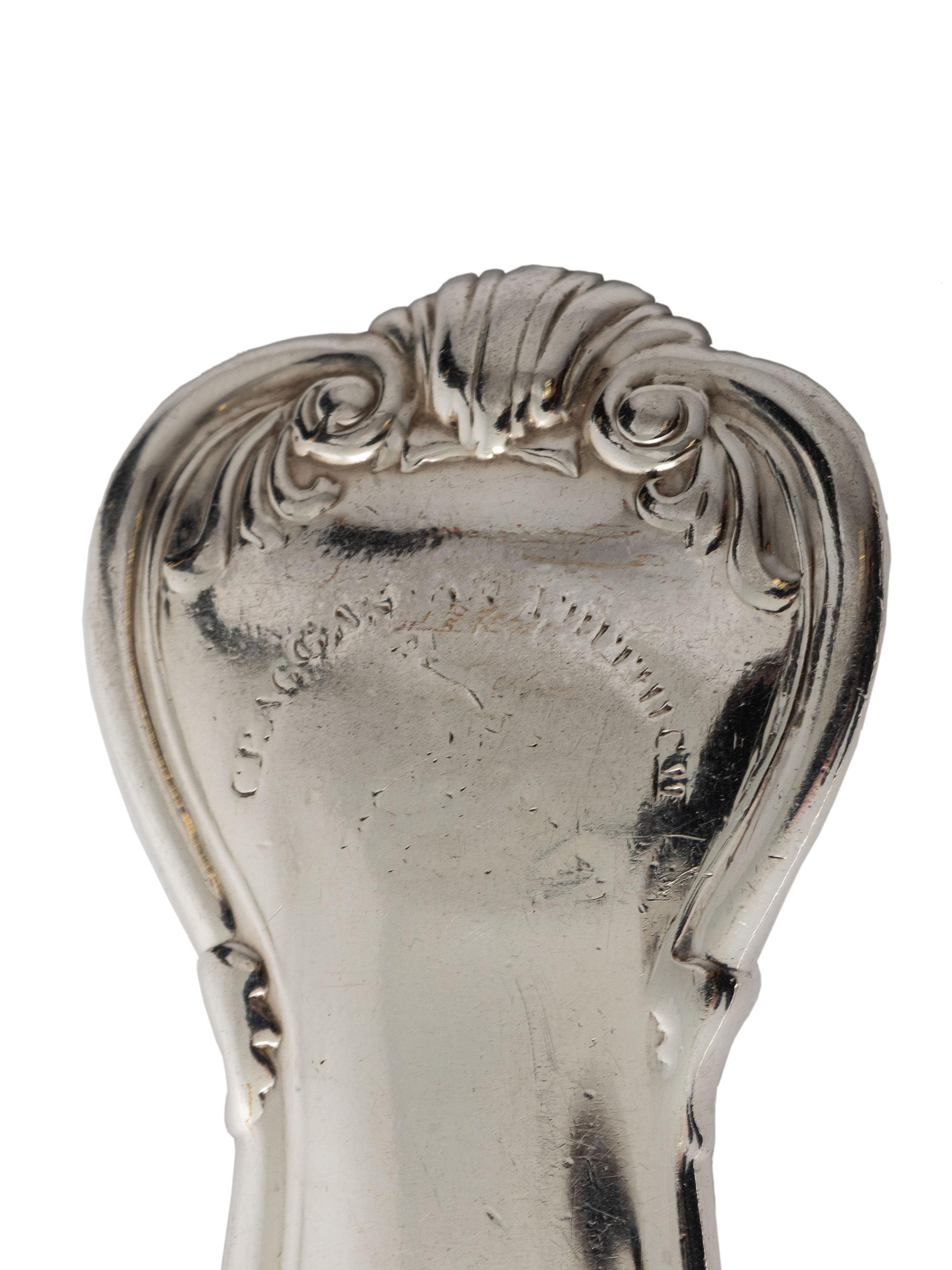A Georgian and Victorian Silver Flatware Service