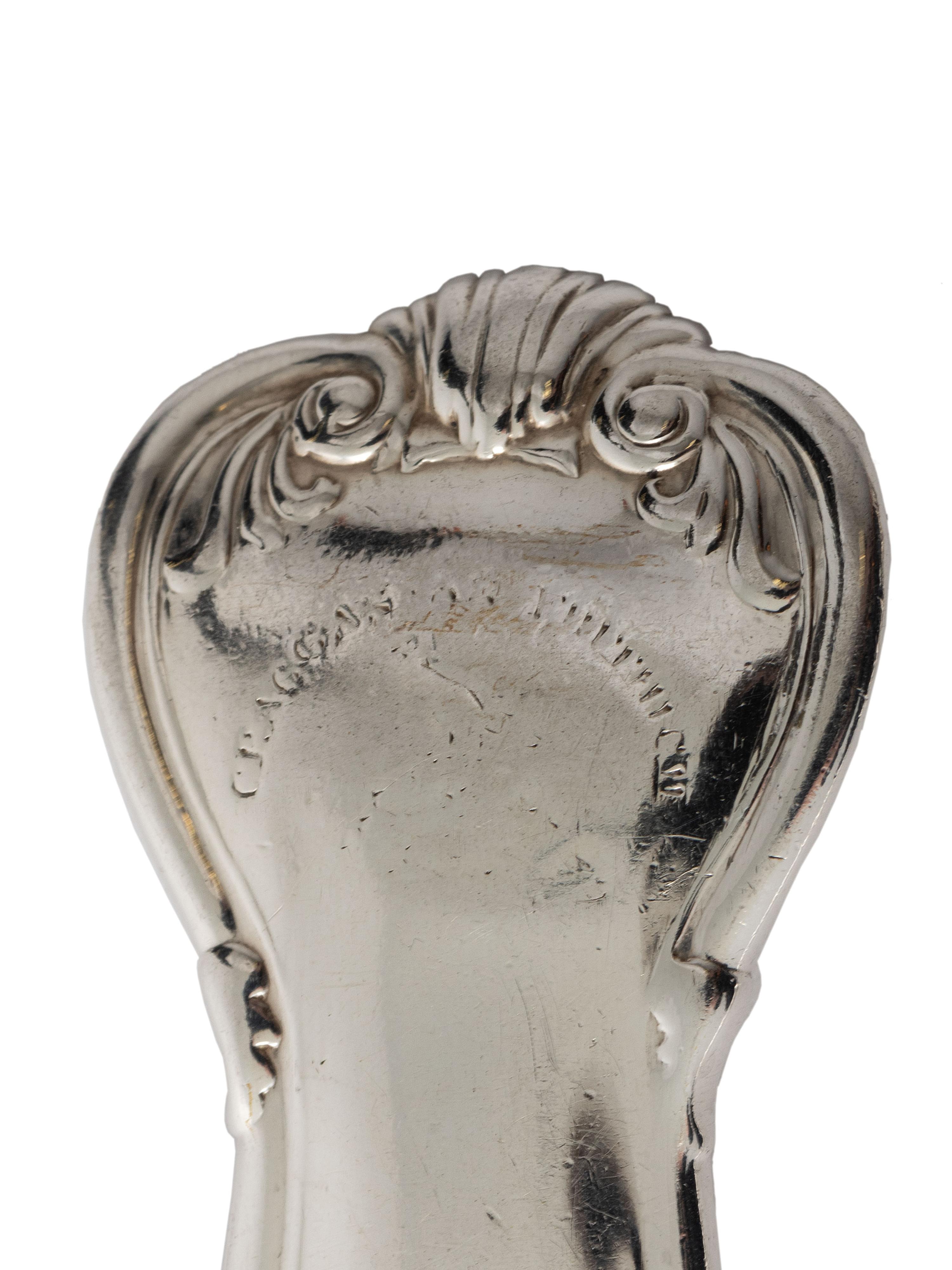 A Georgian and Victorian Silver Flatware Service