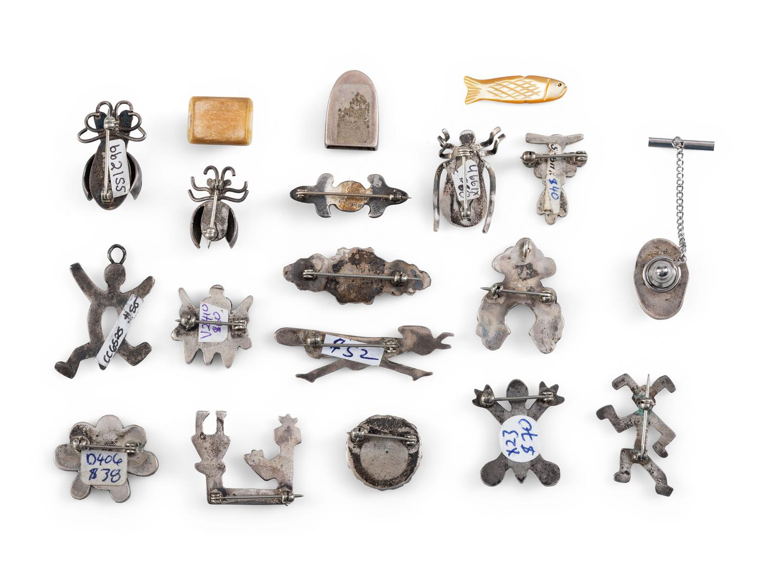 Navajo and Zuni Pins, PLUS