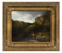 Artist Unknown, (French, Early 19th Century), Landscape with Figures