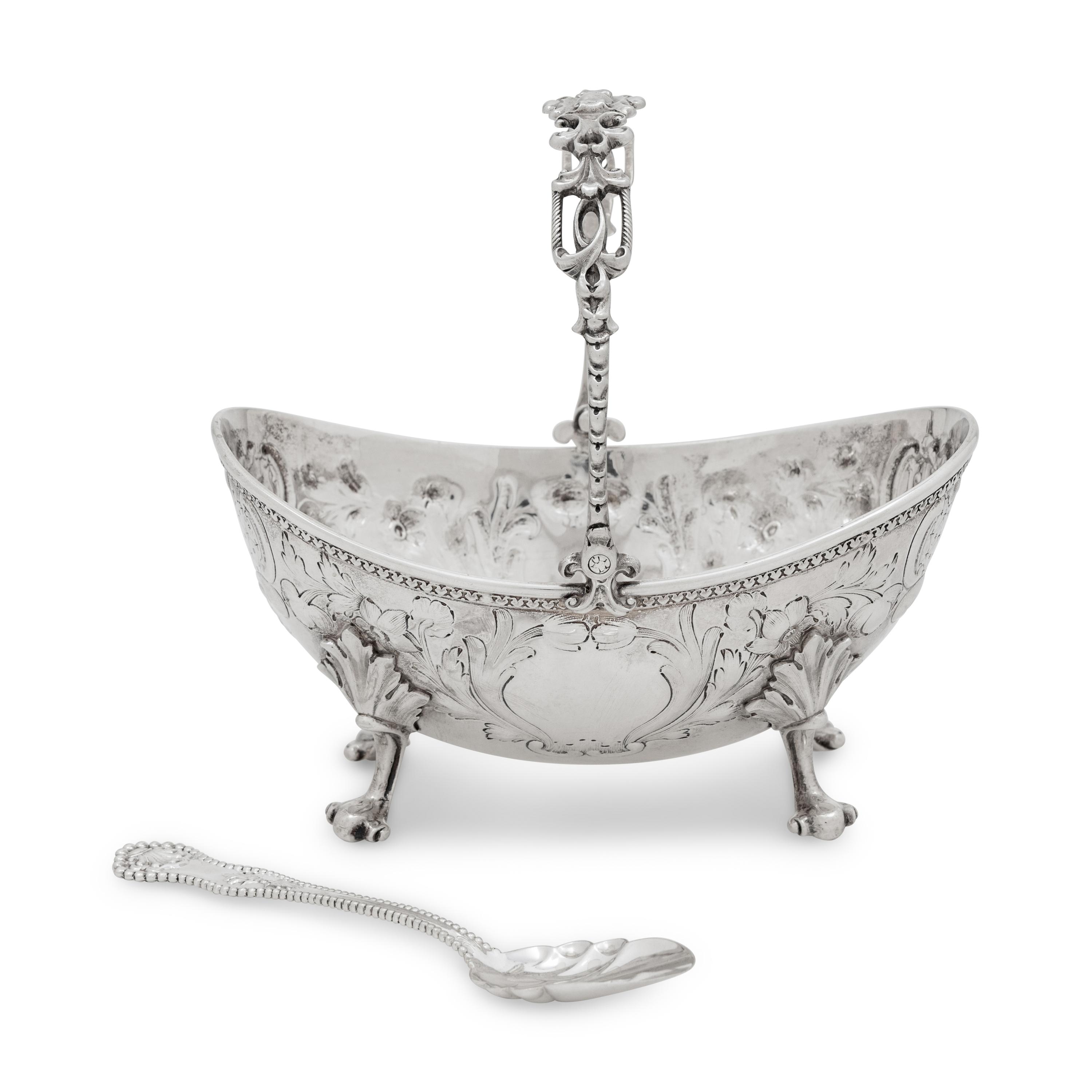 An American Silver Sugar Basket