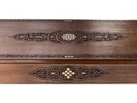 A Syrian Carved Mother-of-Pearl Inlaid Walnut Console Table