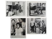[CIVIL RIGHTS -- WATTS RIOTS]. A group of 7 press photographs featuring scenes from the Watts Uprising in Los Angeles and the wrongful death inquest of Leonard Deadwyler.