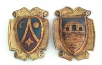 A Collection of Six Armorial Plaques