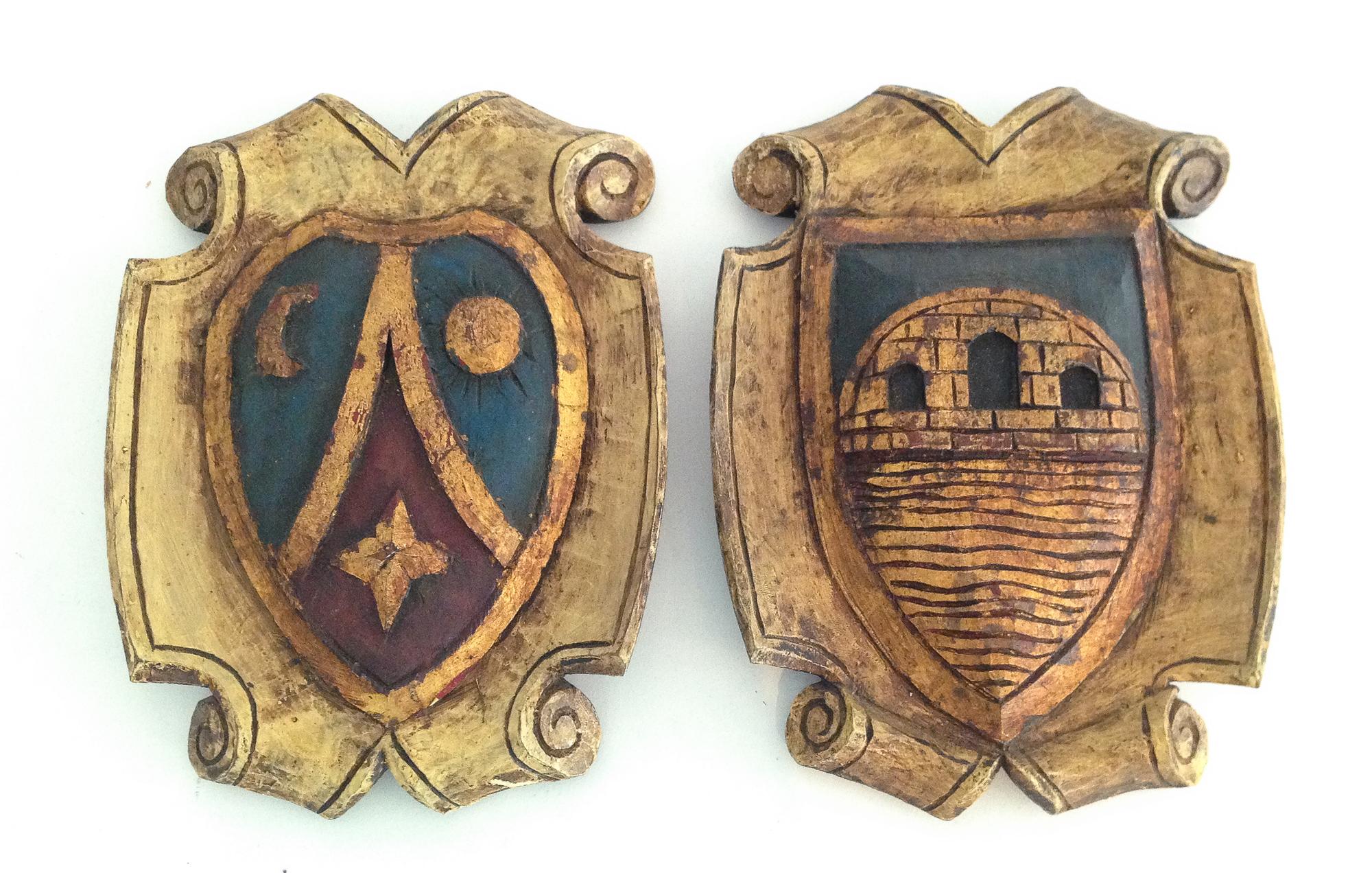 A Collection of Six Armorial Plaques