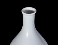 A Chinese Carved White Glazed Porcelain Bottle Vase