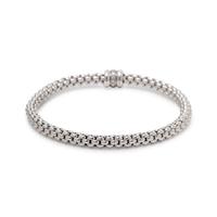 FOPE, WHITE GOLD AND DIAMOND 'FLEX IT' BRACELET