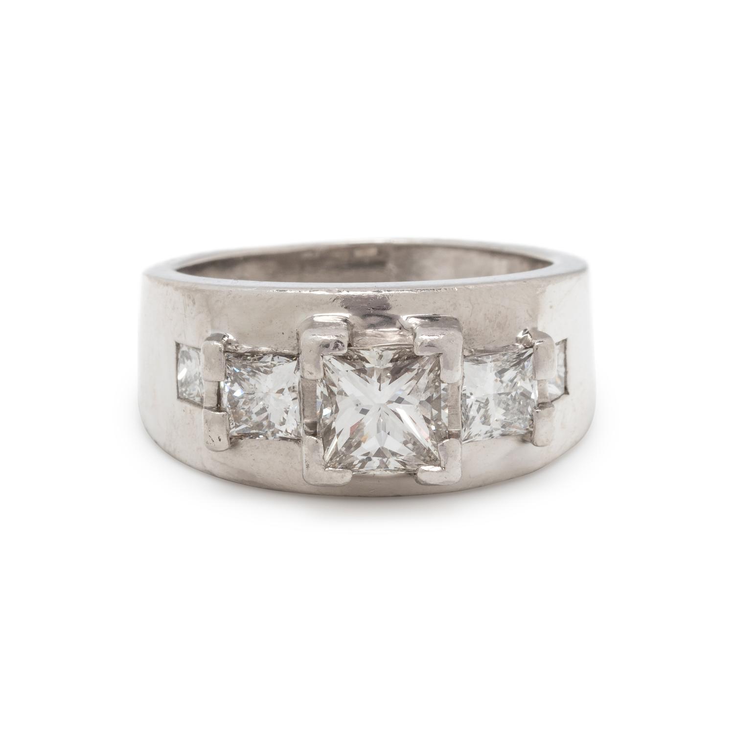 PLATINUM AND DIAMOND RING