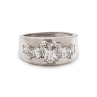 PLATINUM AND DIAMOND RING