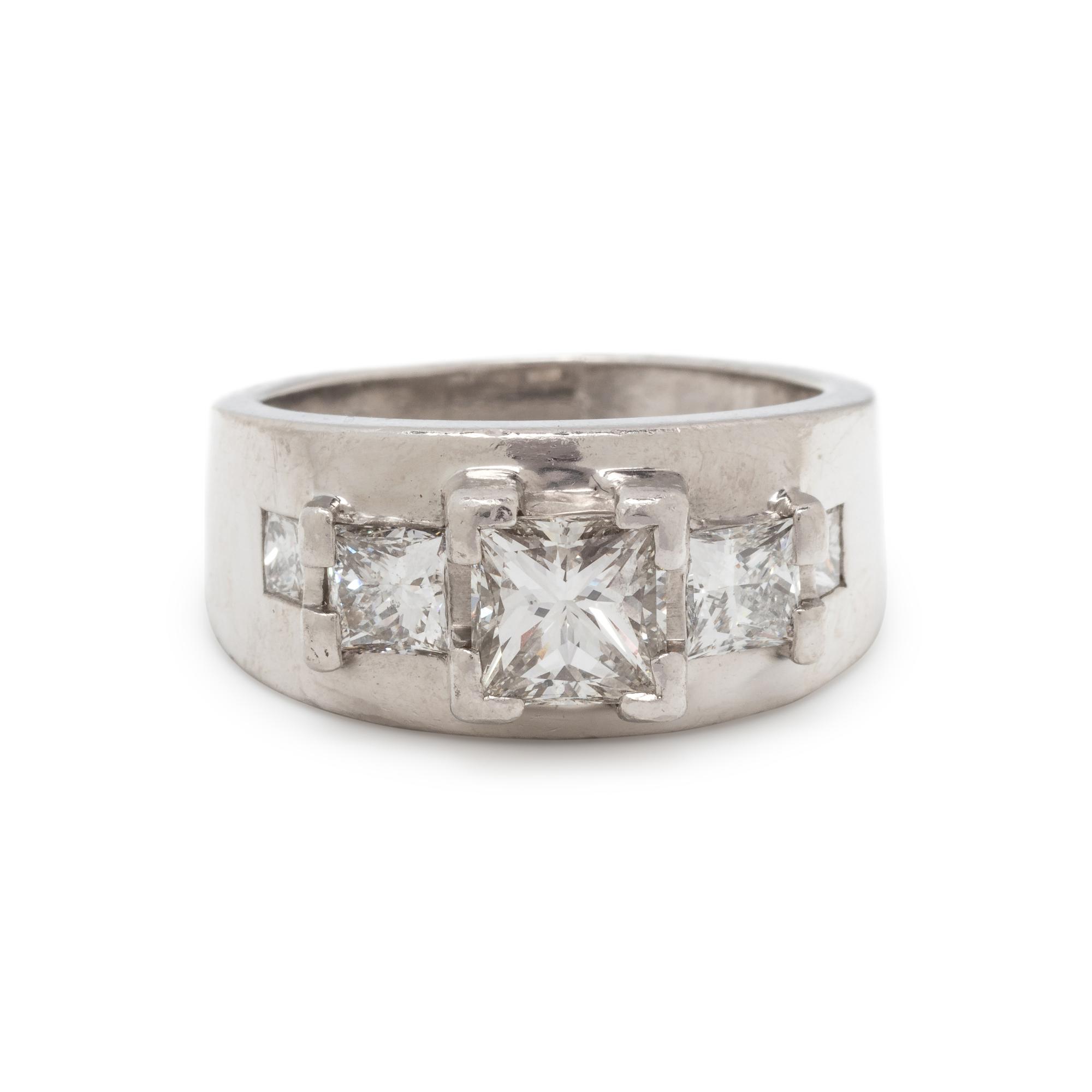 PLATINUM AND DIAMOND RING