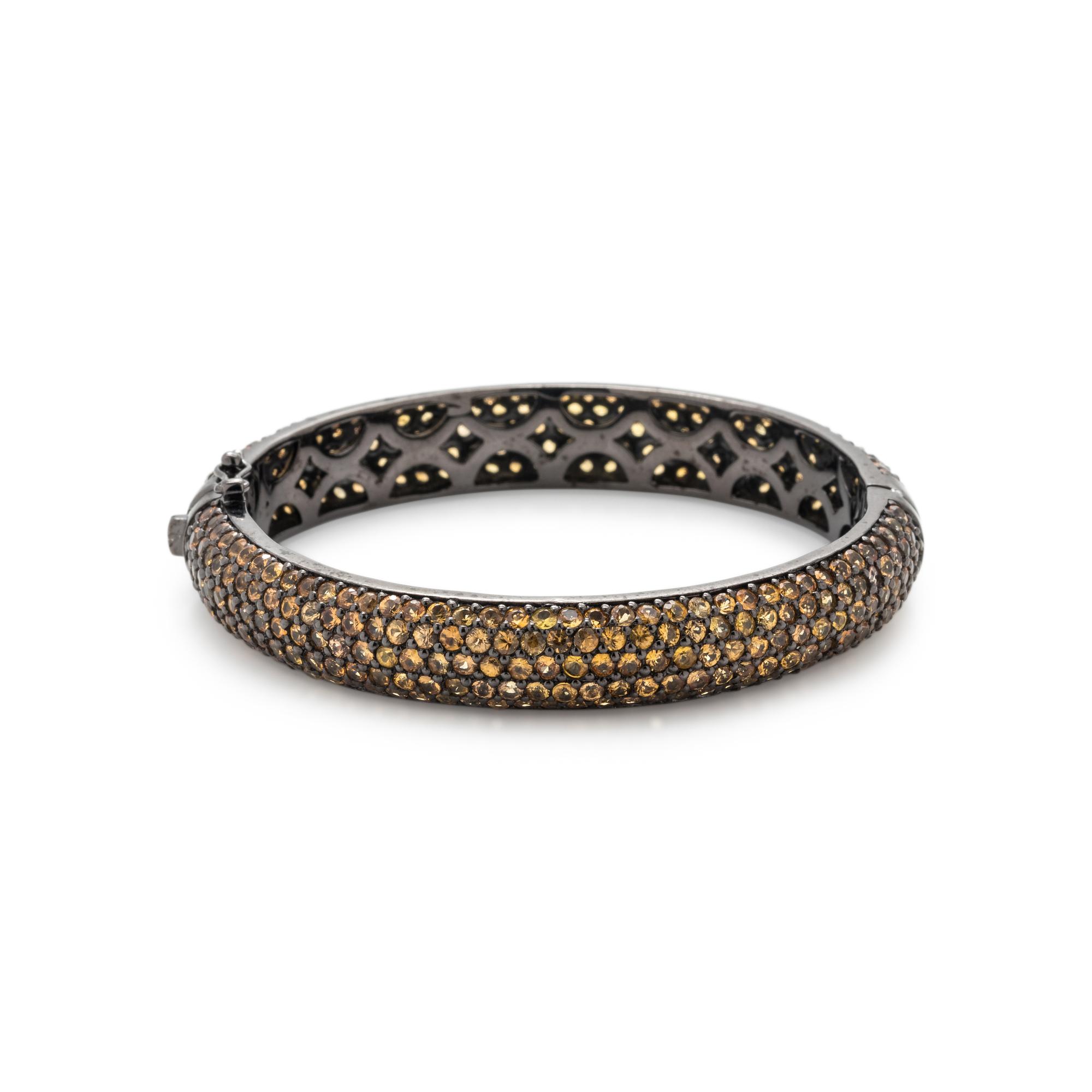 COLORED SAPPHIRE BANGLE BRACELET