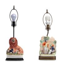 Two Staffordshire Figural Groups