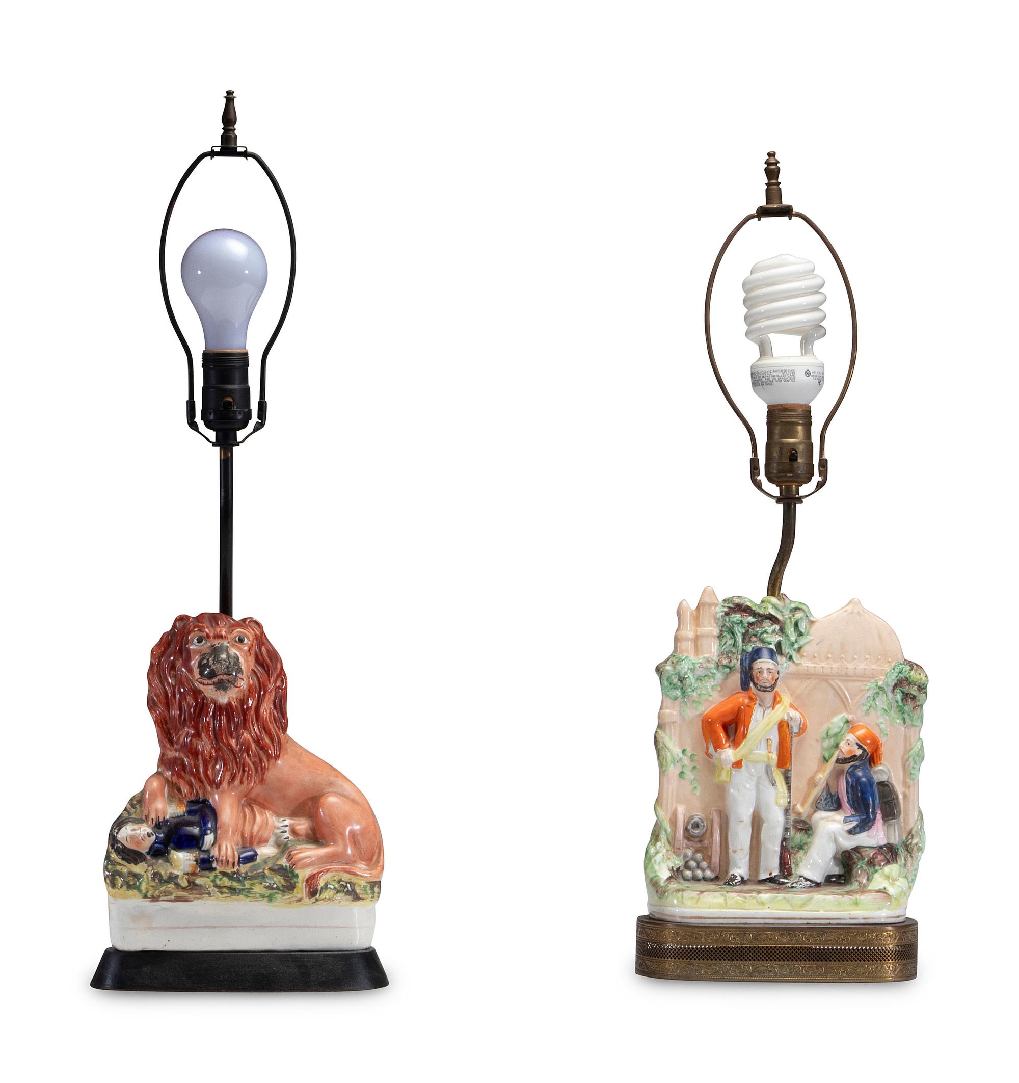 Two Staffordshire Figural Groups