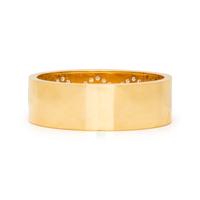 YELLOW GOLD AND DIAMOND BANGLE BRACELET