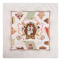 Four Hermès Items: Two 90cm Scarves and Two Ties