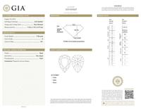 A Platinum and Diamond Ring, 1.98 Carat Pear Brilliant-Cut Diamond, GIA Certified