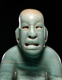 An Olmec Jade Standing Figure