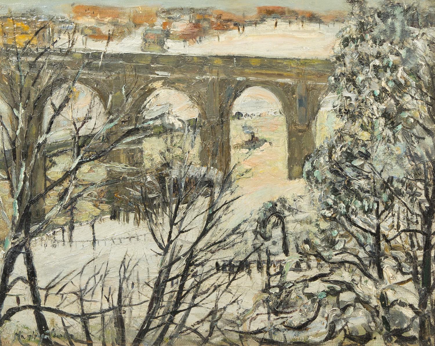 Richard Hayley Lever, (American, 1876-1958), High Bridge, Harlem River, New York