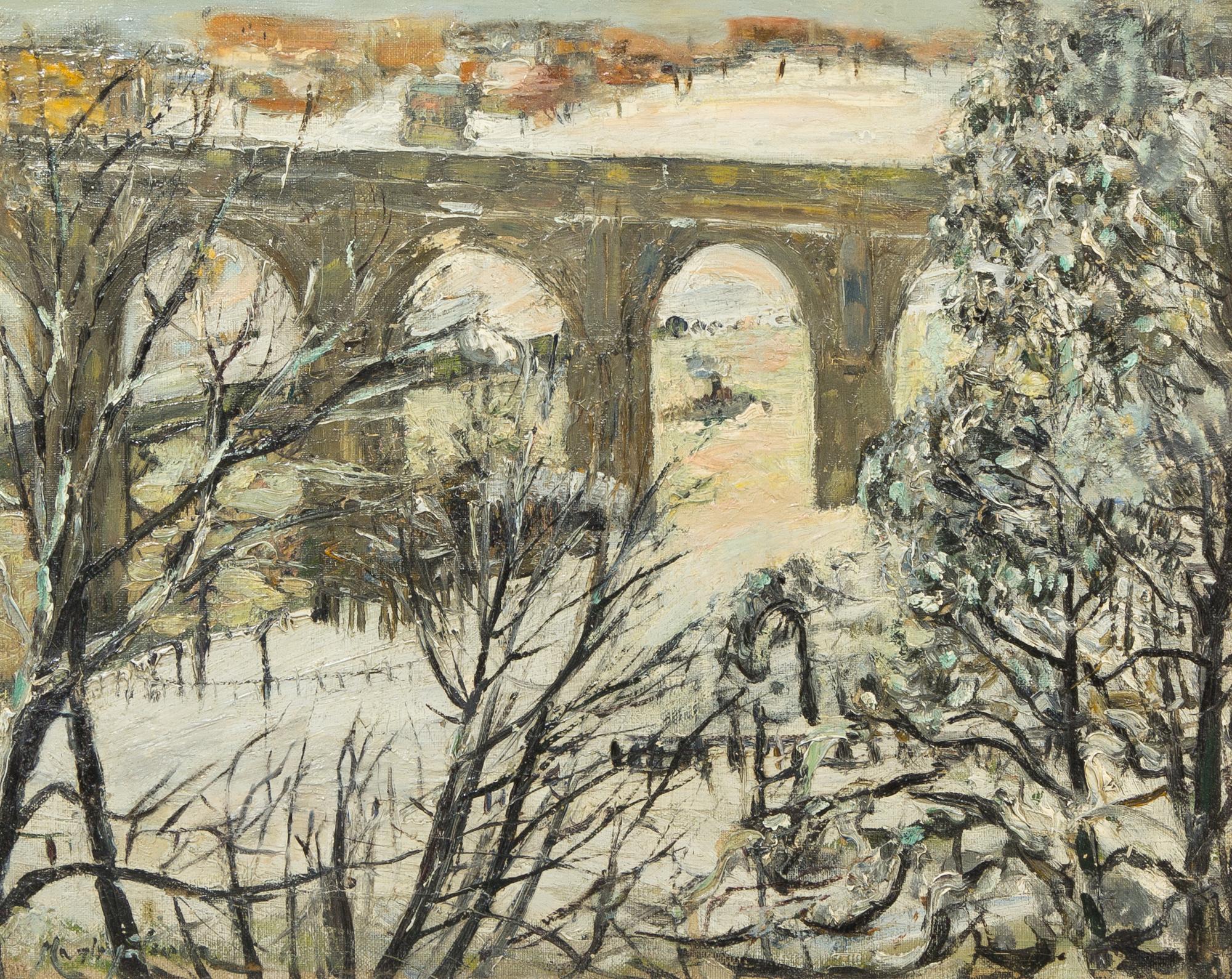 Richard Hayley Lever, (American, 1876-1958), High Bridge, Harlem River, New York