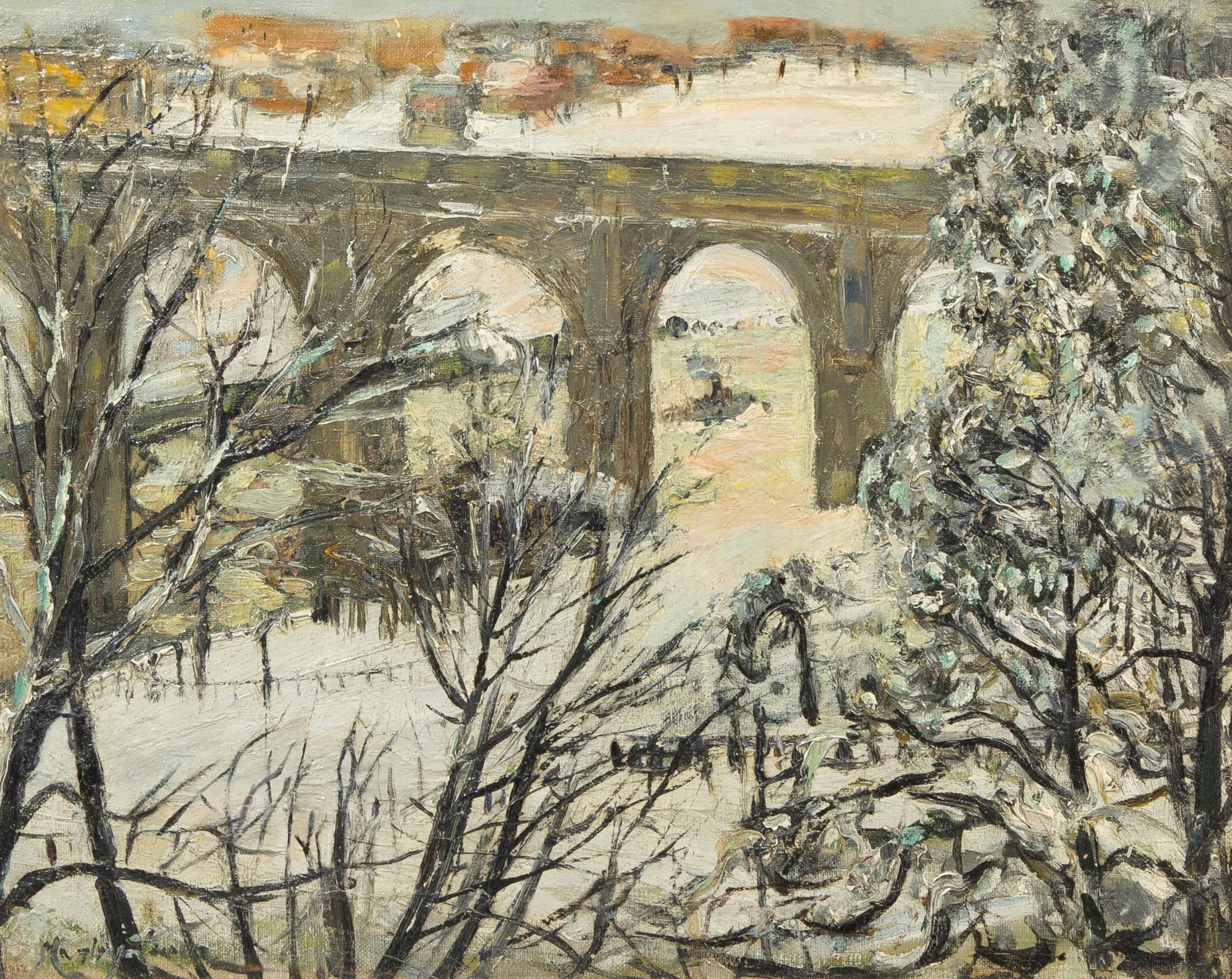 Richard Hayley Lever, (American, 1876-1958), High Bridge, Harlem River, New York