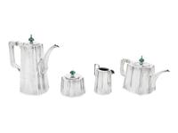A Cartier Silver Four-Piece Tea and Coffee Service
