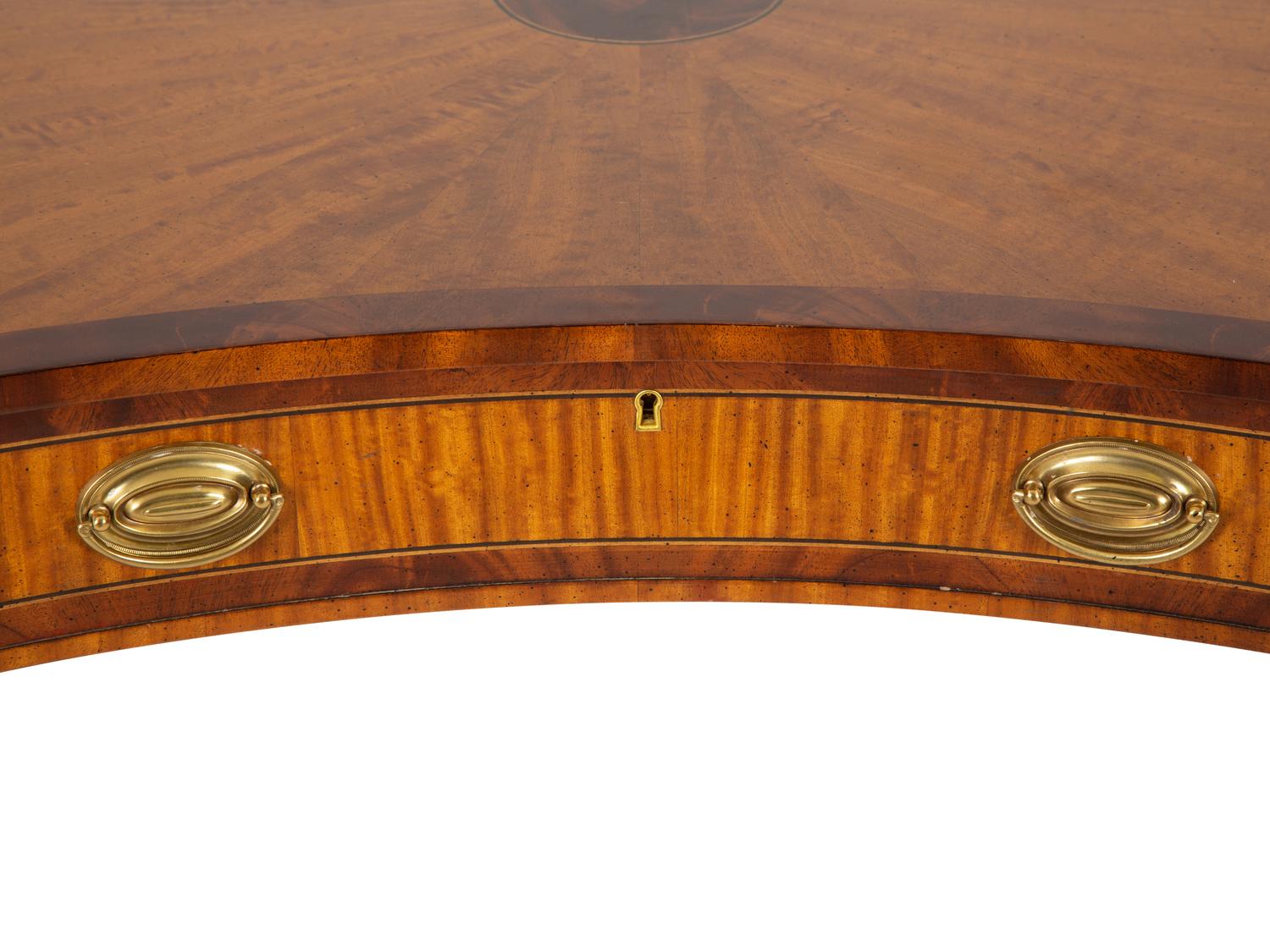 A George III Style Mahogany Veneered Console Table