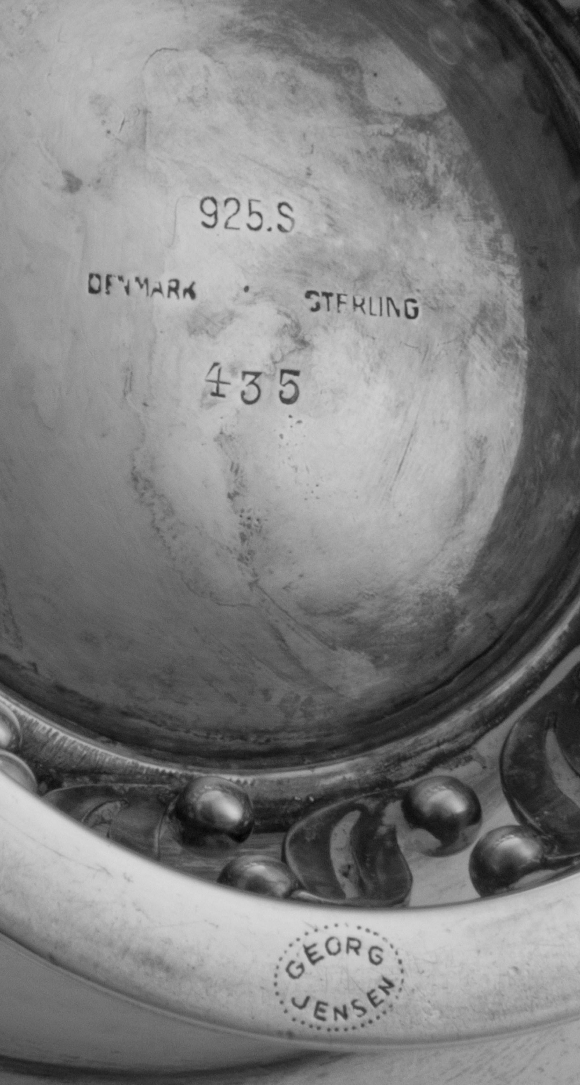 A Danish Silver Footed Bowl (Item 91 on original listing.)
