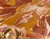 A Venetian Carved Giltwood Marble-Top Console Table
