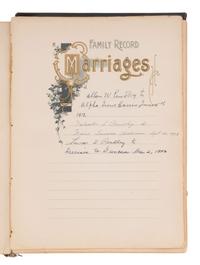 [NATIVE AMERICAN] -- [AFRICAN AMERICANA]. Documents sent to Mary Harris from the Commission of the Five Civilized Tribes regarding her application for enrollment with her family as Cherokee Freedmen. 1903.