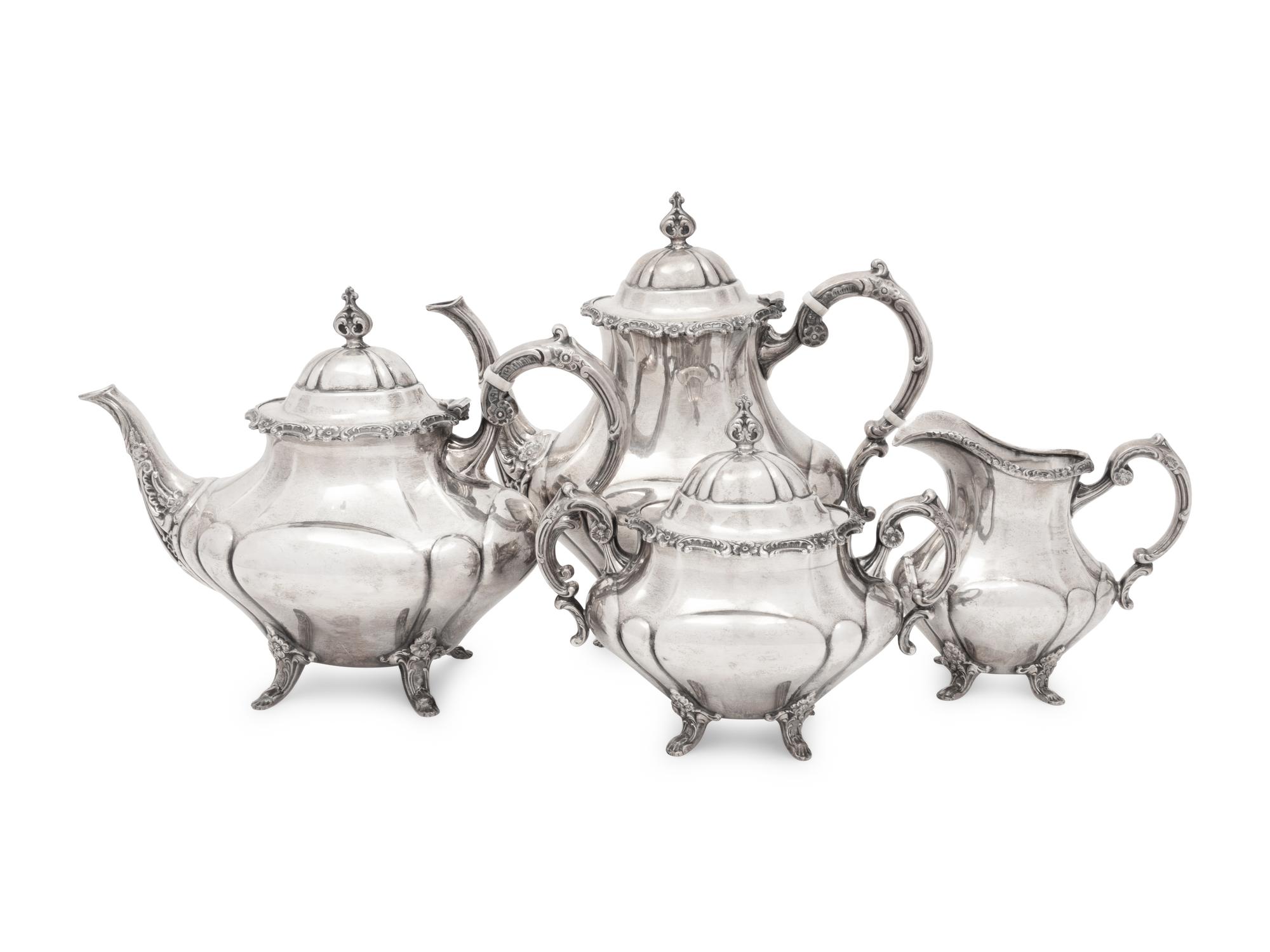 An American Four-Piece Tea and Coffee Service