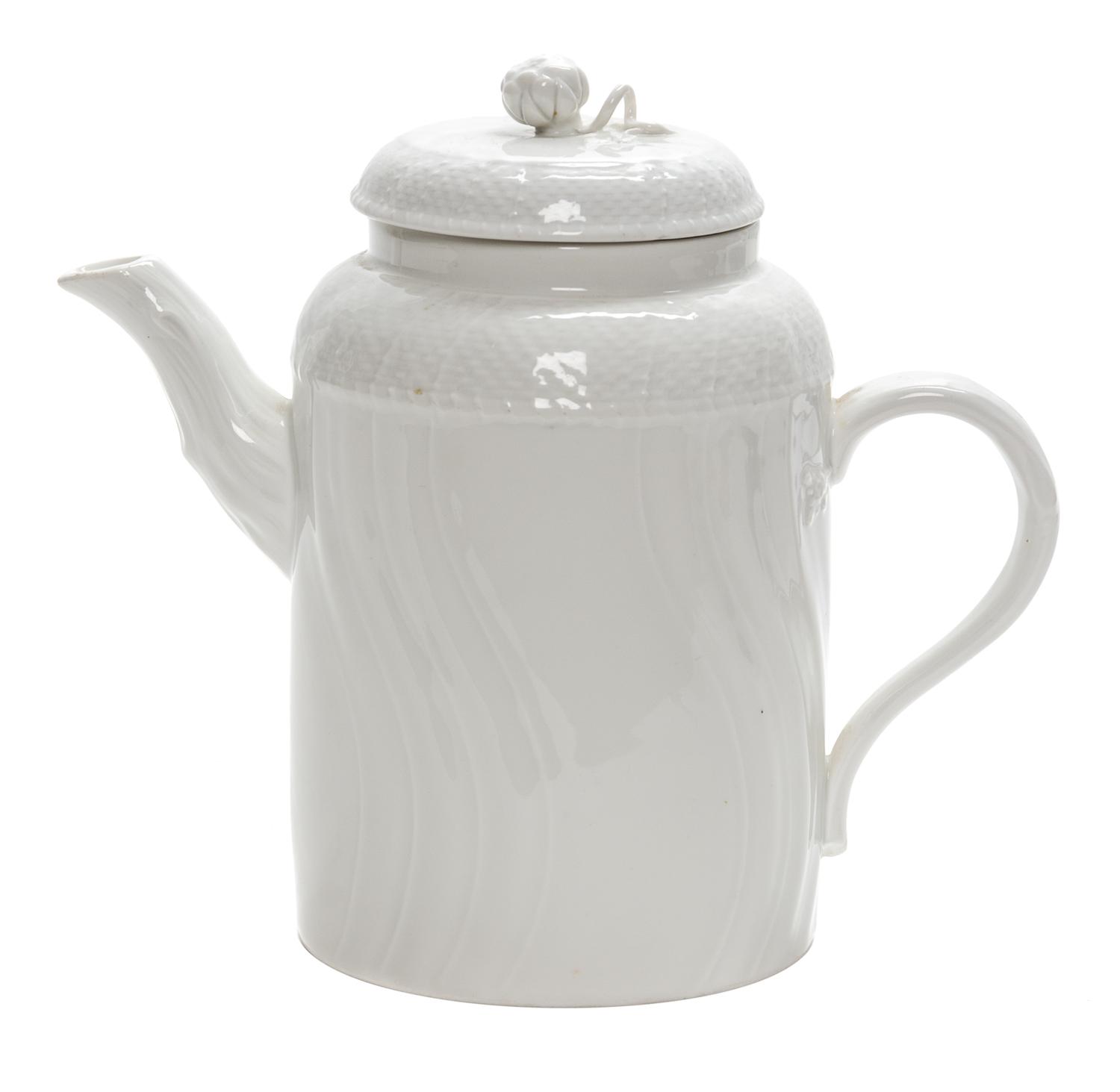 A Berlin (K.P.M.) Porcelain Coffee Pot Height 7 1/2 inches. — 18TH CENTURY
