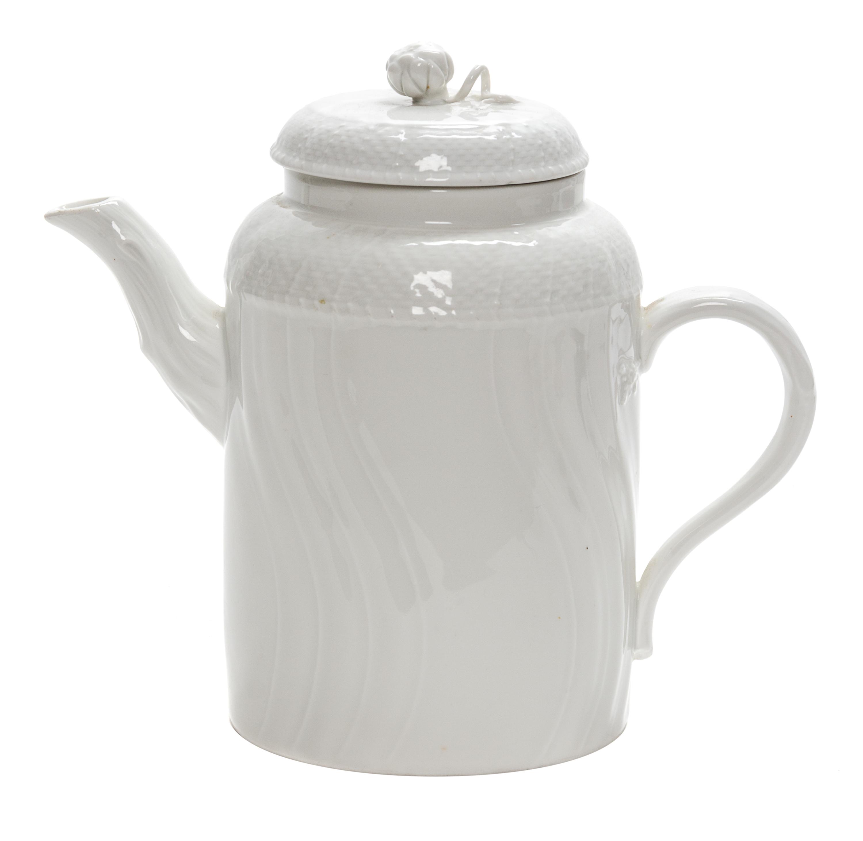 A Berlin (K.P.M.) Porcelain Coffee Pot Height 7 1/2 inches. — 18TH CENTURY