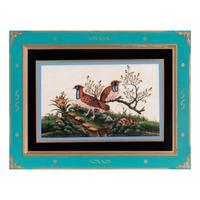 A Set of Twelve Chinese Export Watercolor and Pith Paintings of Exotic Birds