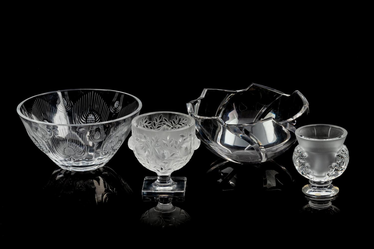 Three Lalique Table Articles