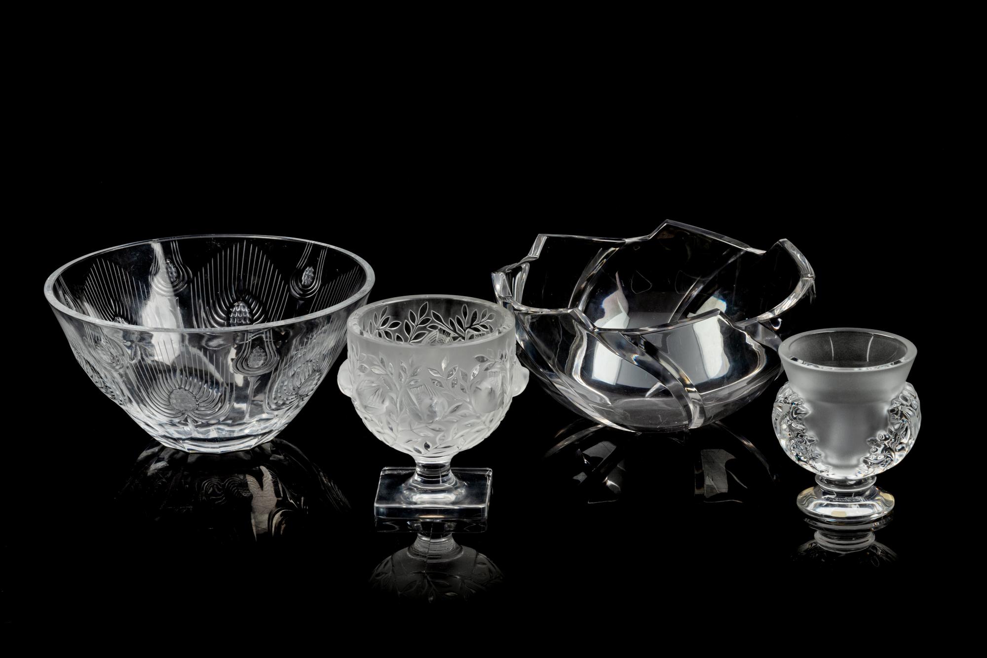 Three Lalique Table Articles