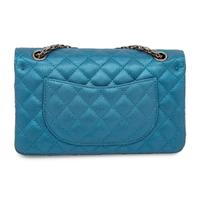 CHANEL, METALLIC BLUE 2.55 REISSUE FLAP BAG