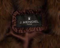 J. Mendel Natural Barguzine Sable Short Sleeve Jacket