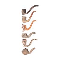 Tesuque Rain God and Puebloan Pottery Pipes