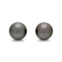 CULTURED TAHITIAN PEARL STUD EARRINGS