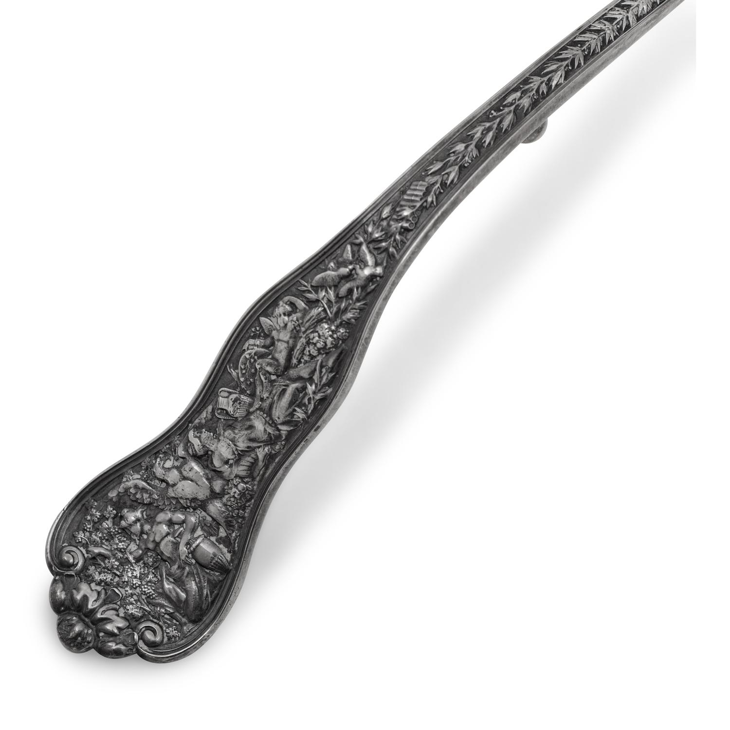 An American Silver Punch Ladle