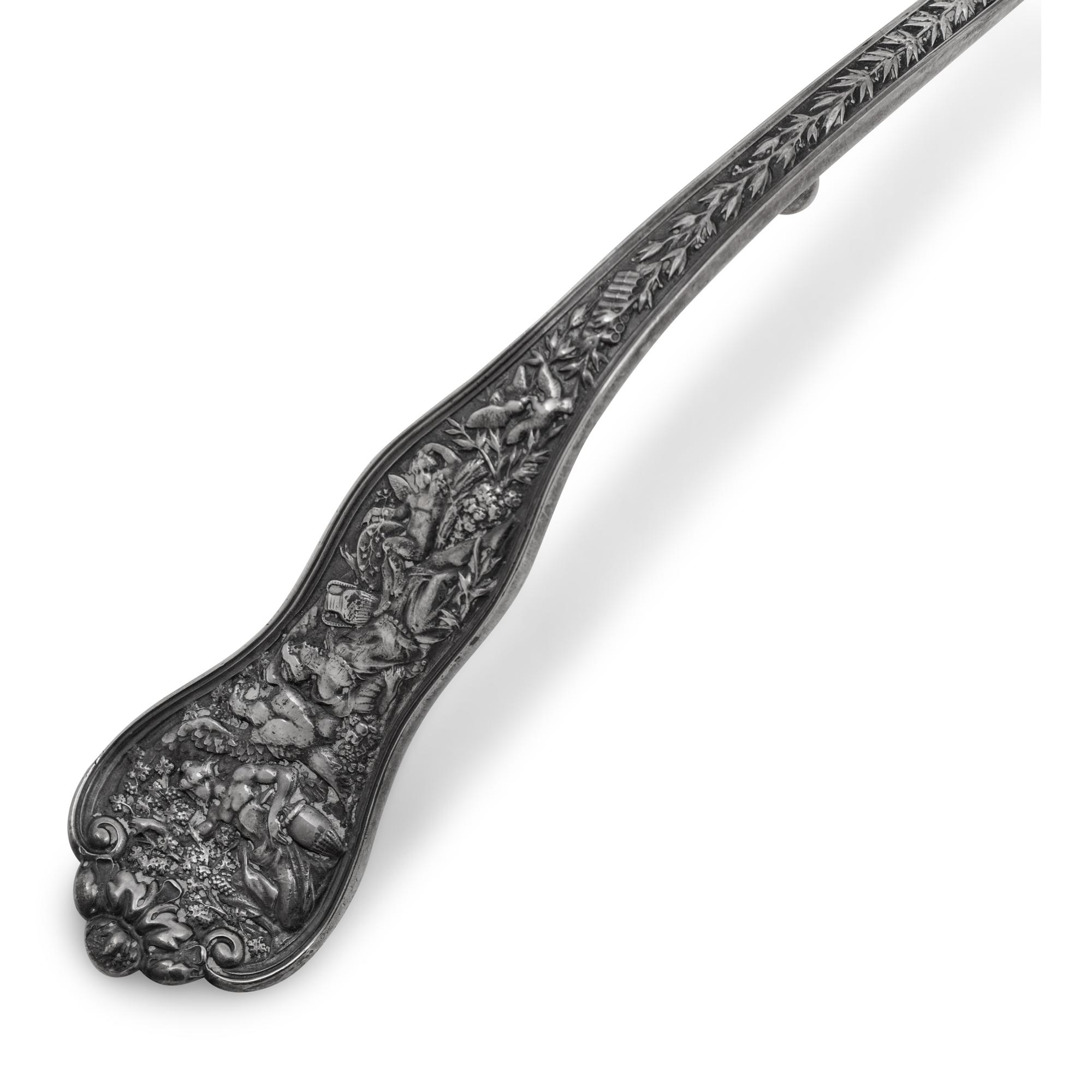 An American Silver Punch Ladle