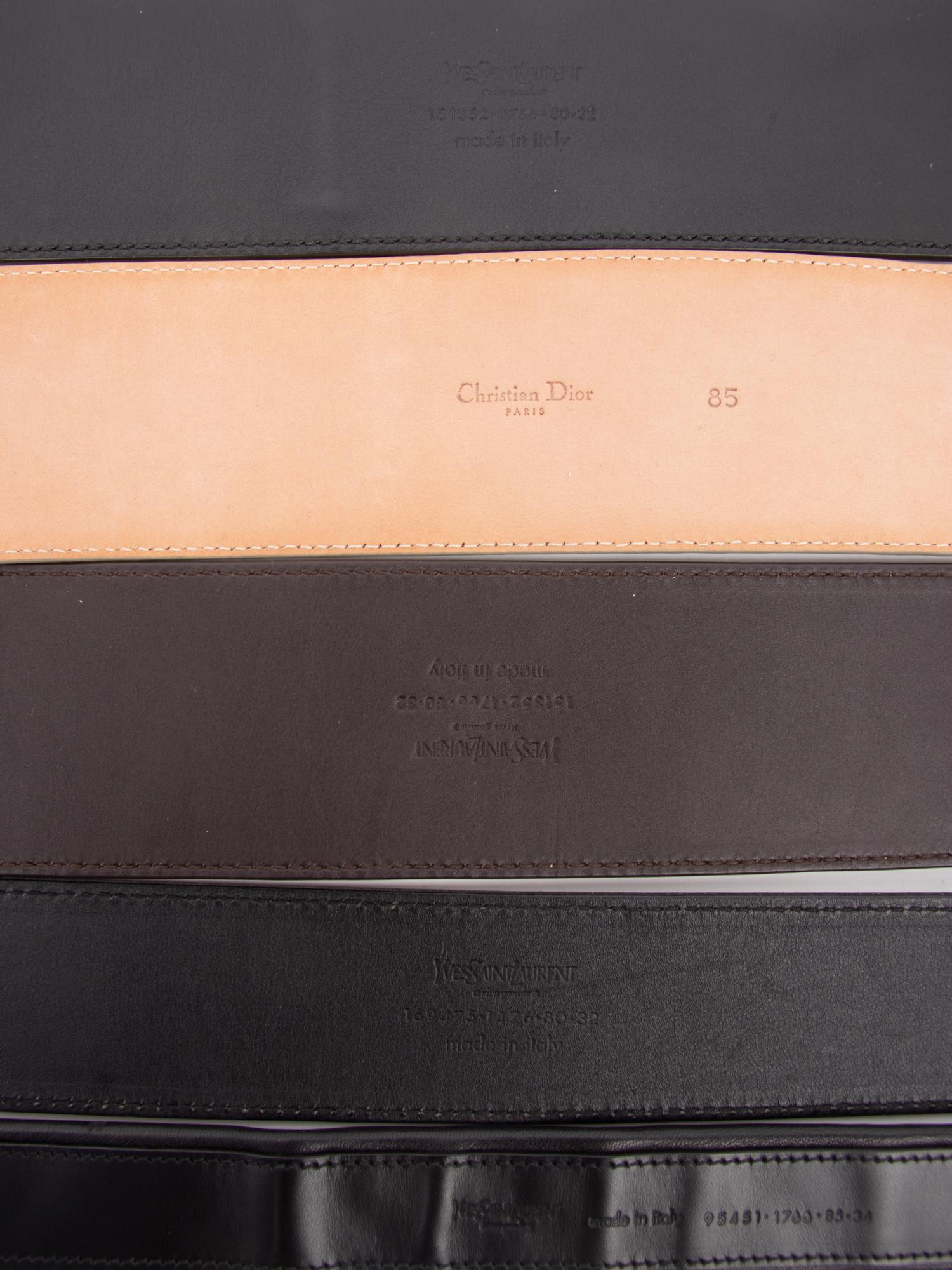 Yves Saint Laurent & Christian Dior, Six Belts