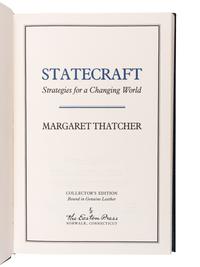 THATCHER, Margaret (1925-2013). Statecraft. Norwalk, CT: The Easton Press, 2002.