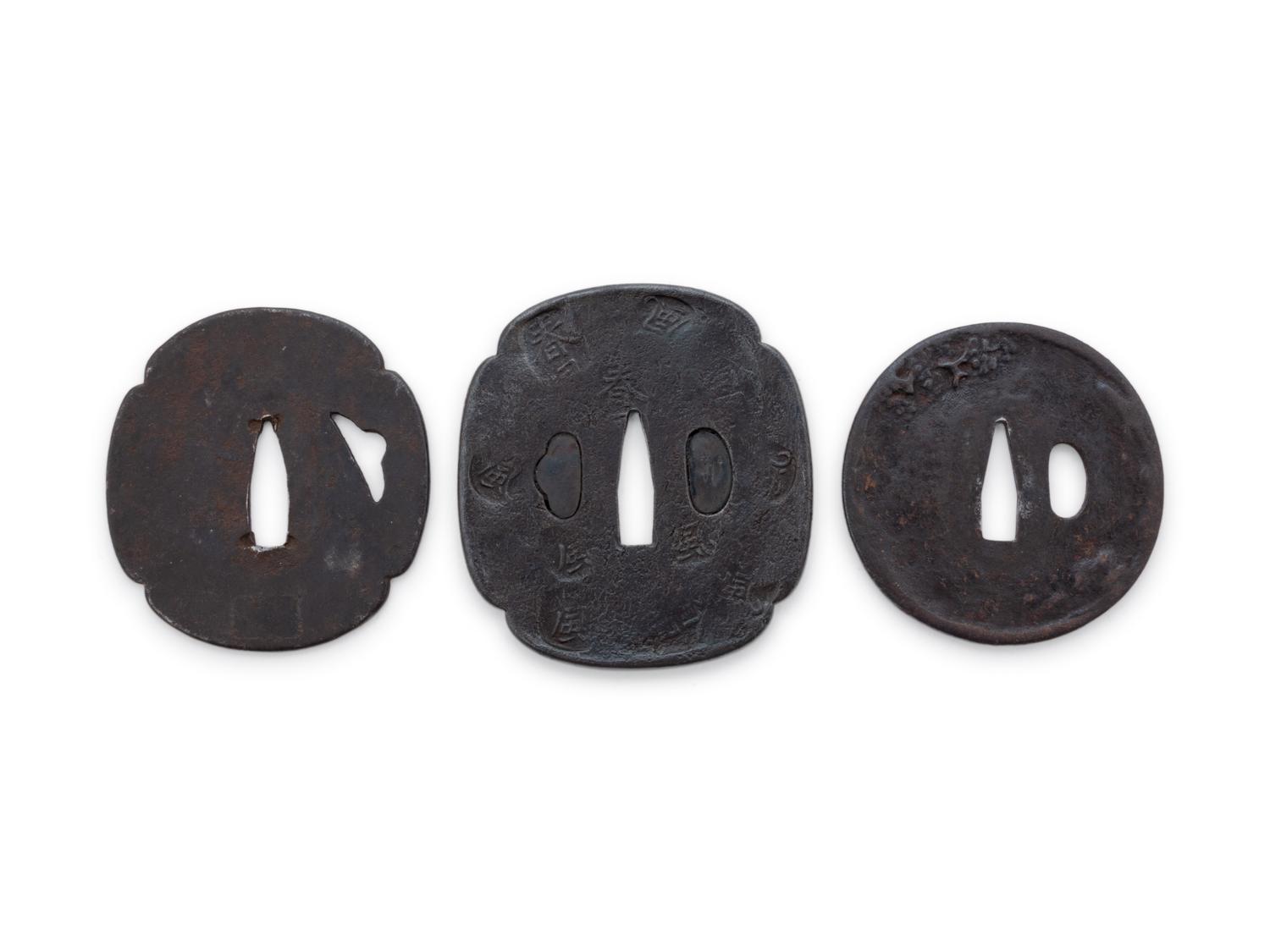Nine Cast Iron Tsubas